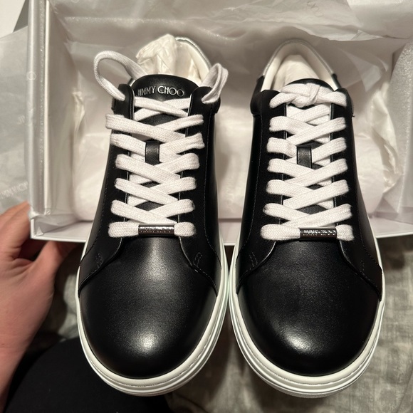 Jimmy Choo | Shoes | Jimmy Choo Rome Calf Leather Sneakers | Poshmark